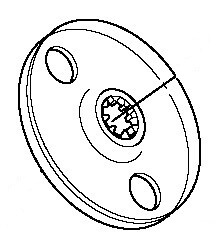 Фланец редуктора внутренний Husqvarna 5371961-01 для 235R/GR36/2036