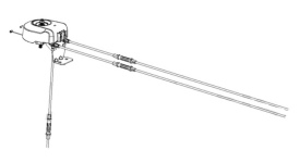 Трос управления дефлектором в сборе Husqvarna 5910868-02 для ST427T