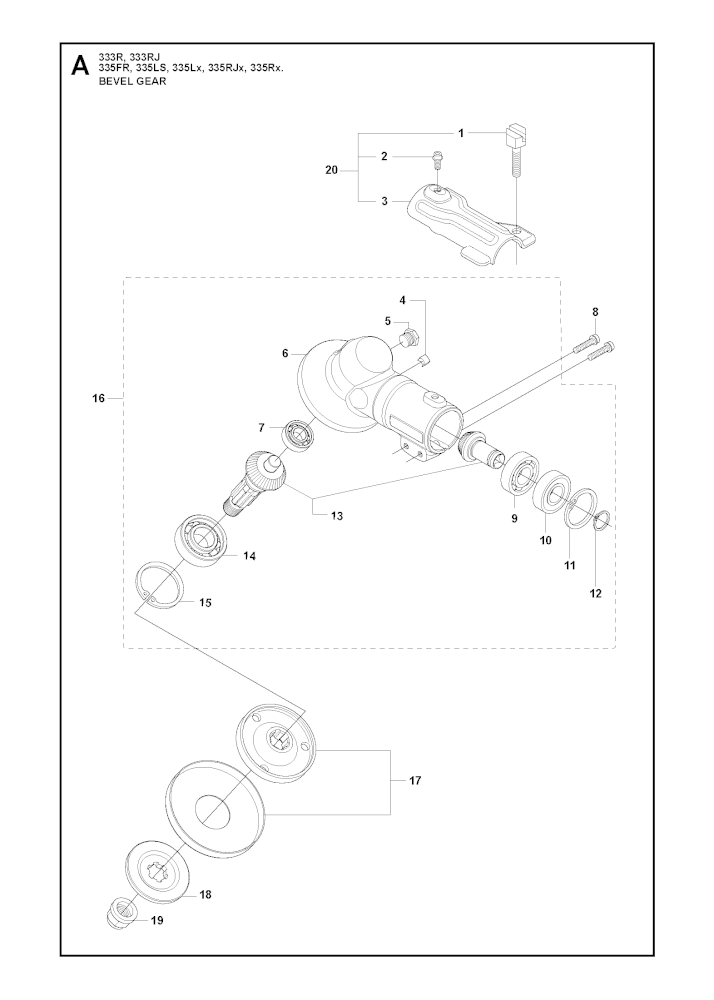 Кронштейн крепления защитного кожуха Husqvarna 5743068-03 для 333/335