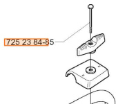 Винт крепления руля центральный Husqvarna 7252384-85 для 343R/545F