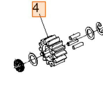 Шестерня привода колес Husqvarna 5321664-50 для R145SV