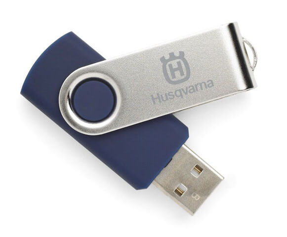 Флэш-карта USB 8Гб HUSQVARNA синяя, с логотипом (5822977-01)