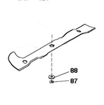 Нож для трактора McCULLOCH для CTH224T правый (5815180-01)