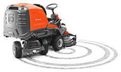 Садовый райдер Husqvarna® RC 318T [656 см³ / 112 см / 326 кг] с травосборником