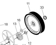 Колесо газонокосилки R53SV/R145SV переднее Husqvarna 5324012-74