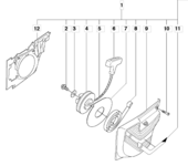 Стартер в сборе Husqvarna 5062755-06 для K1250/1260