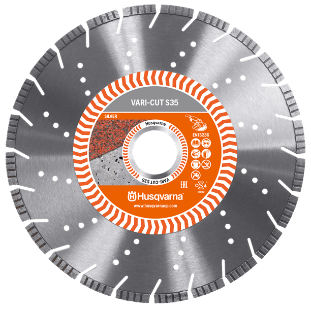 Диск алмазный Husqvarna VARI-CUT S35 125х22мм гранит (5798073-40)
