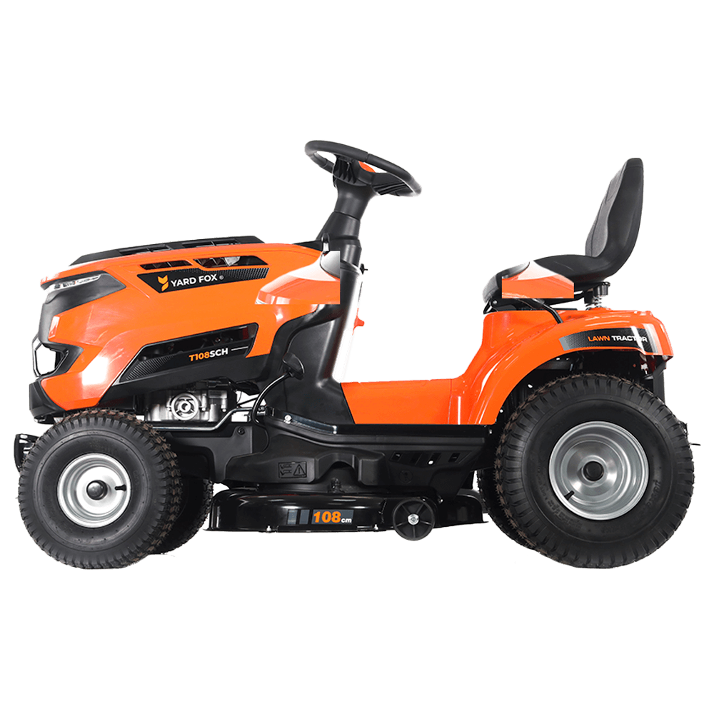 Трактор садовый YARD FOX T108SCH [13,0 л.с, дека 108 см, бак 7,5 л.] без травосборника