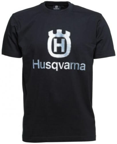 Футболка с большим логотипом HUSQVARNA, синяя, универсальная, размер XXL (1016371-56)