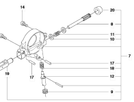 Маслонасос HUSQVARNA 5051999-05 для бензопил 555/560