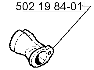 Трубка вакуумная резиновая HUSQVARNA 5021984-01 для 225/232/235R/GR26/36/2036