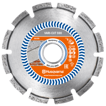 Диск алмазный Husqvarna VARI-CUT S90 125х22мм строительный раствор (5798081-40)