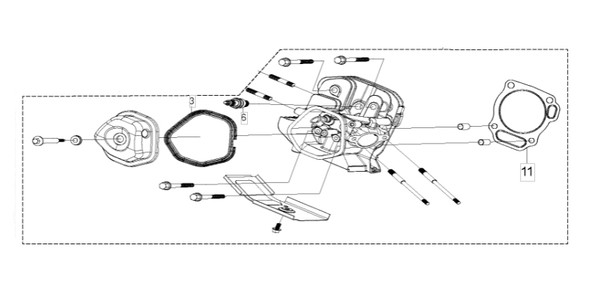 Головка блока Husqvarna 5967013-01 для G5500P