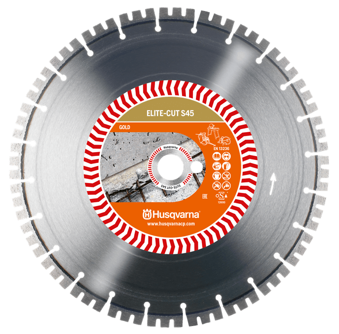 Диск алмазный Husqvarna ELITE-CUT S45 450х25.4мм железобетон (5798207-50)