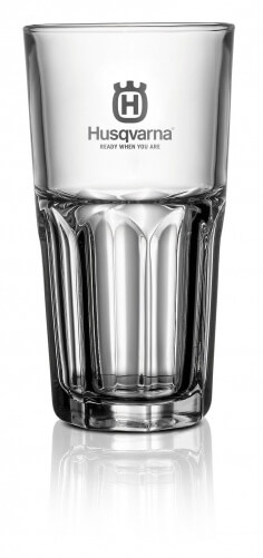 Набор стеклянных стаканов 310 мл с логотипом HUSQVARNA, 12 шт. (5902106-01)