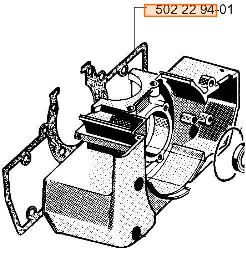 Прокладка картера Husqvarna 5022294-01 для 250R/RX