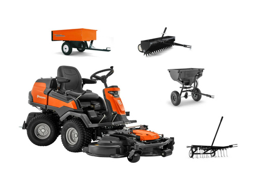 Райдер садовый HUSQVARNA R420TsX AWD с комплектом навесного оборудования (9676484-01 Акция)